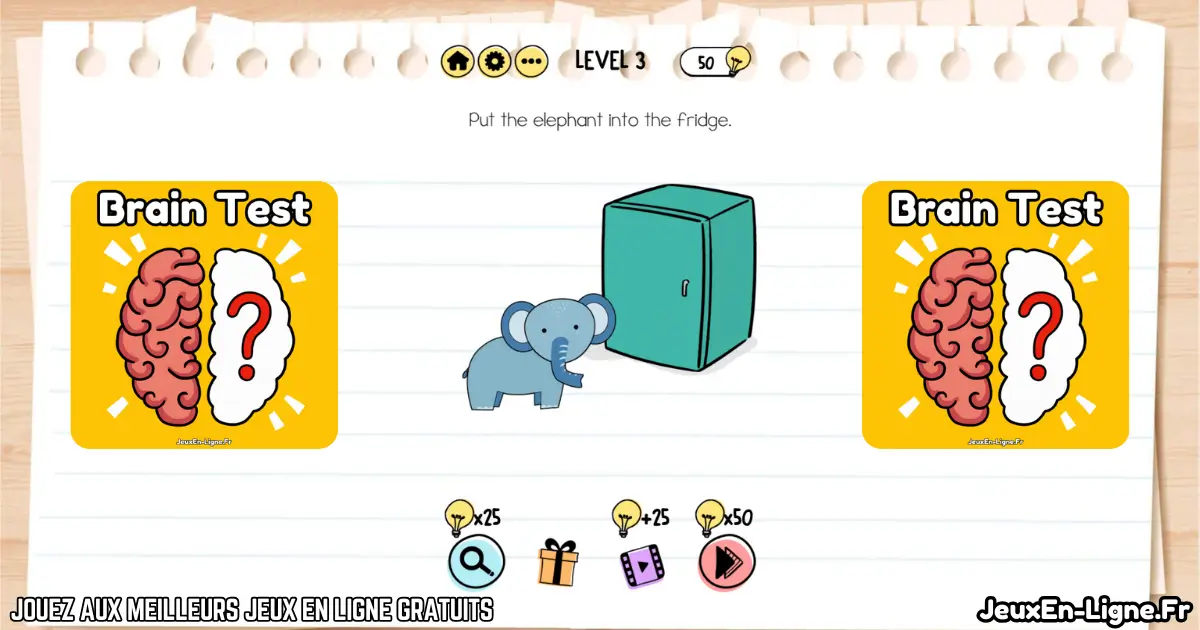 Jouez Brain Test Gratuit En Ligne