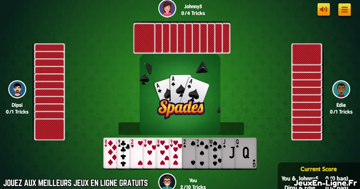 Jouez Spades Gratuit En Ligne