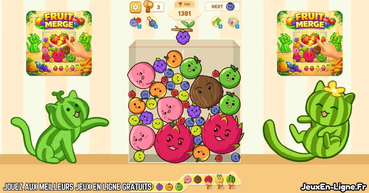 Jouez Fruit Merge Gratuit En Ligne