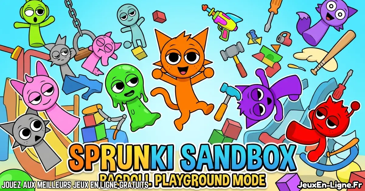 Joue à Sprunki Sandbox Ragdoll Playground Mode Gratuit en ligne