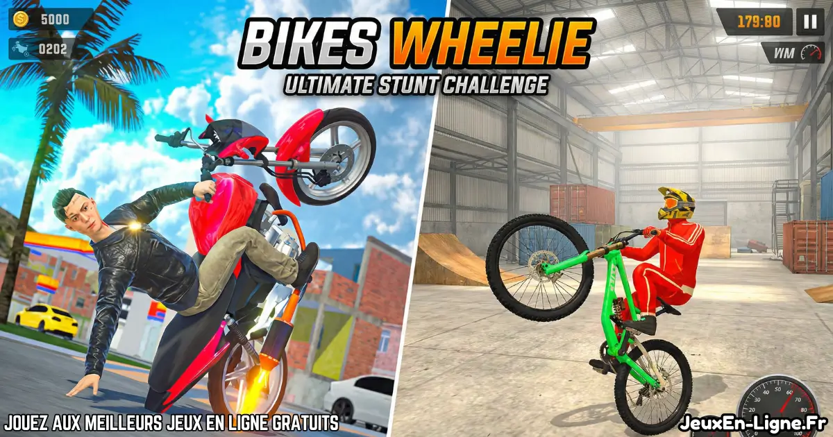 Joue à Bikes Wheelie Gratuit en ligne