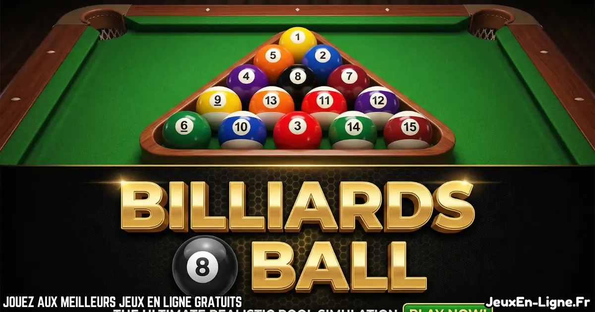 Joue à  Billiards 8 Ball Gratuit En Ligne
