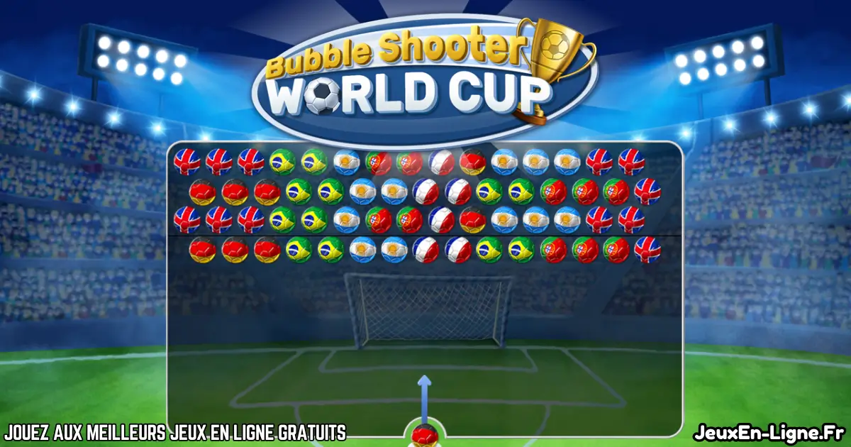 Joue à Bubble Shooter World Cup Gratuit En Ligne