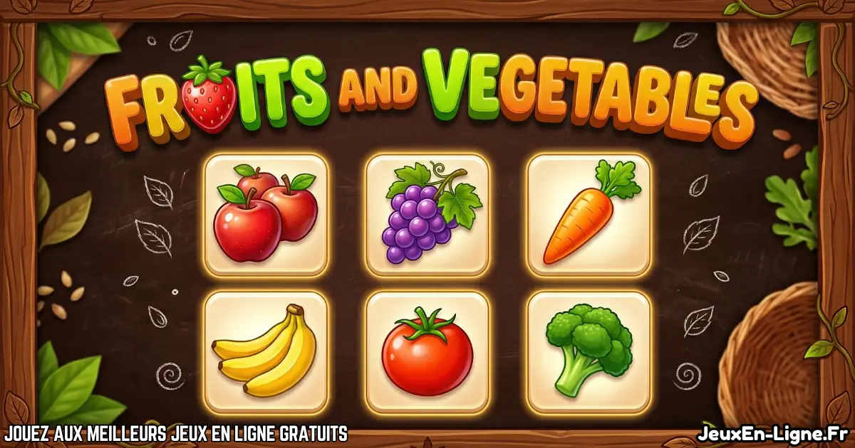 Joue à Fruits and Vegetables Gratuit En Ligne