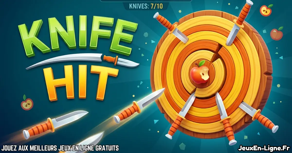 Joue à  Knife Hit Gratuit En Ligne