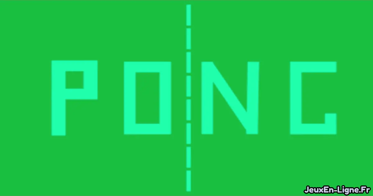 Joue à  Pong Gratuit En Ligne