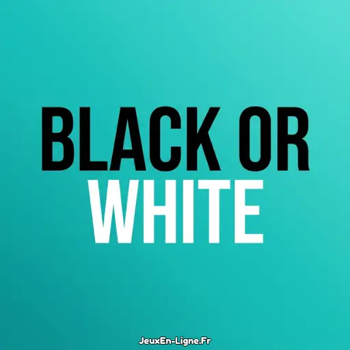 Black Or White Icon