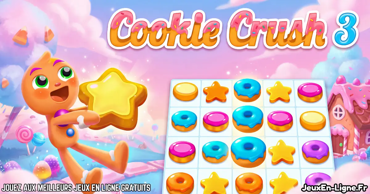 Joue à Cookie Crush 3 Gratuit en ligne