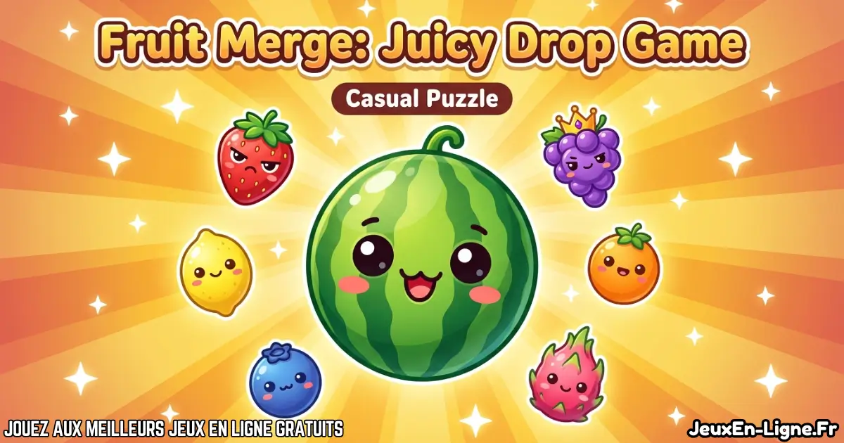 Joue à Fruit Merge Juicy Drop Game Gratuit en ligne