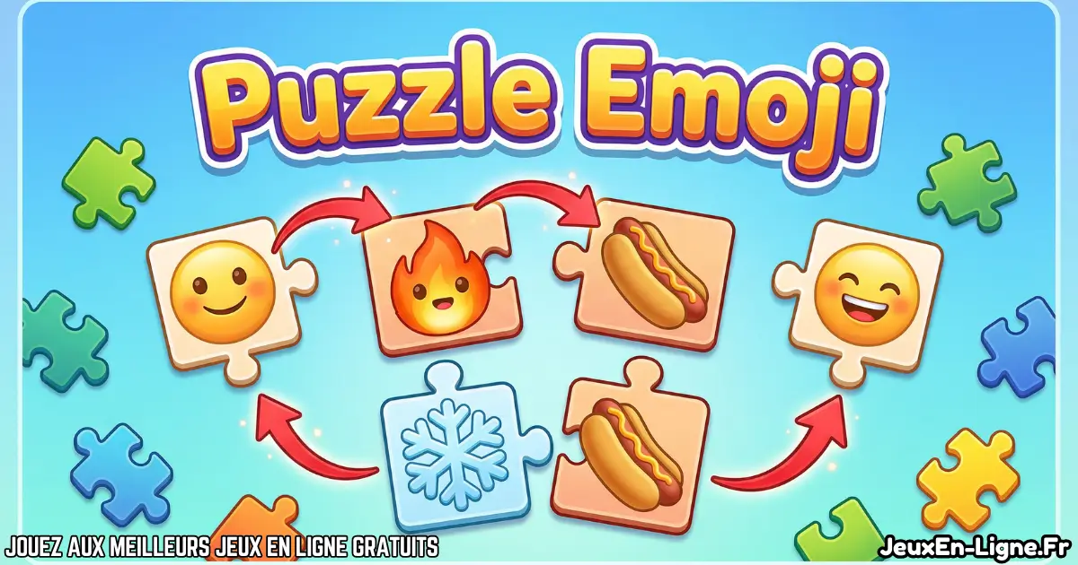 Joue à Puzzle Emoji Gratuit en ligne