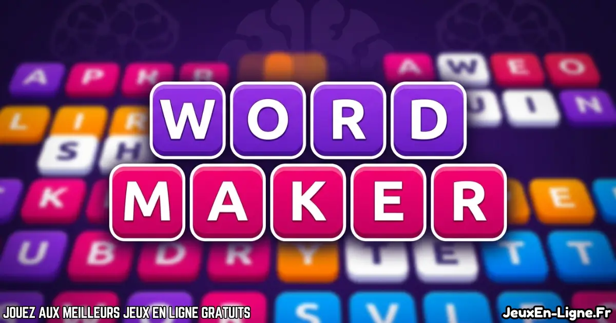 Joue à Word Maker Gratuit en ligne