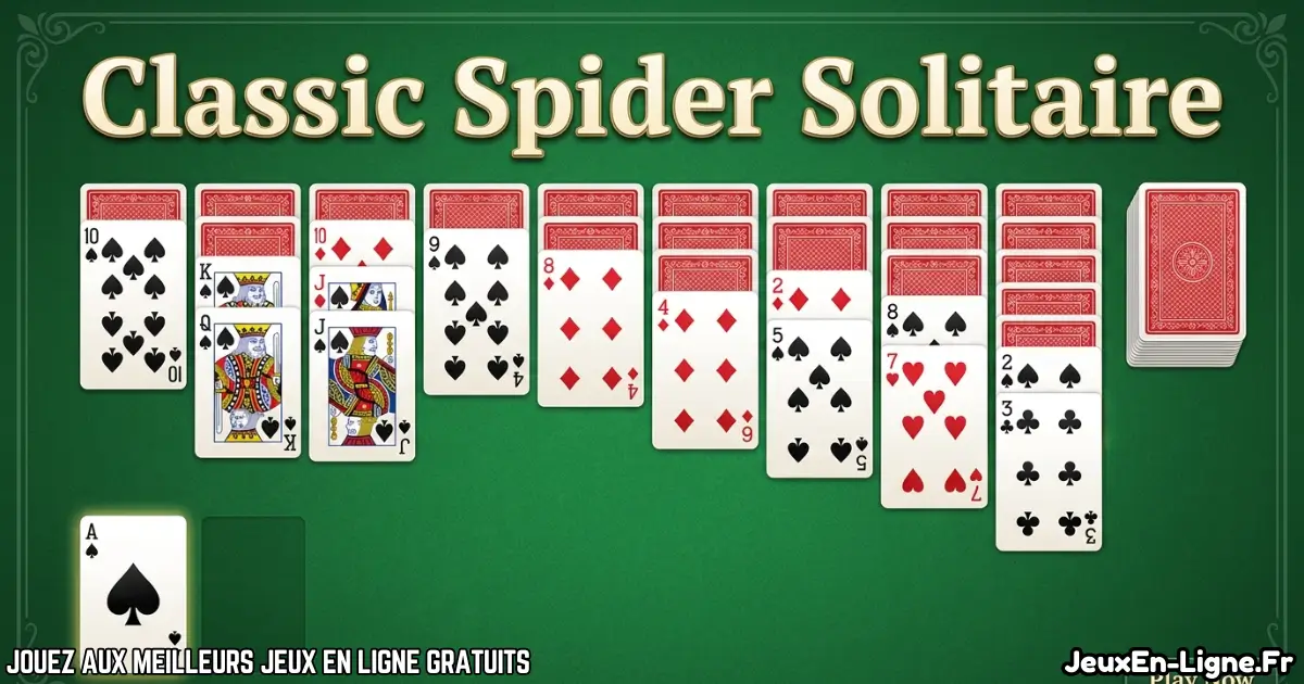 Joue à  Classic Spider Solitaire Gratuit en ligne